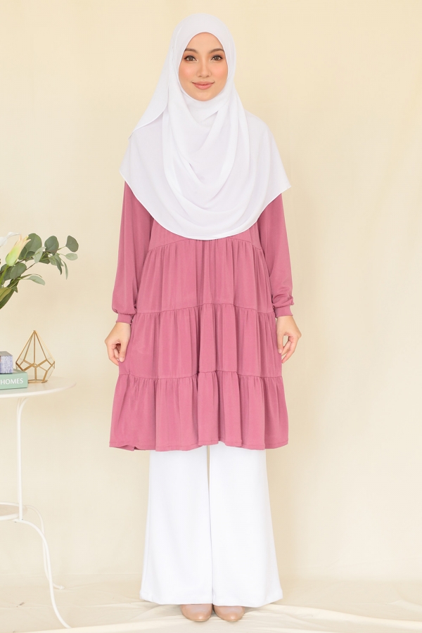 Qalam Blouse - Rosy Qalam Blouse - Rosy